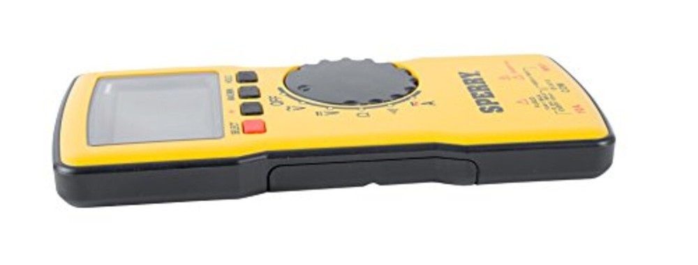 Digital Thin Multimeter, Auto Ranging 600V AC/DC, 10A, Yellow 2
