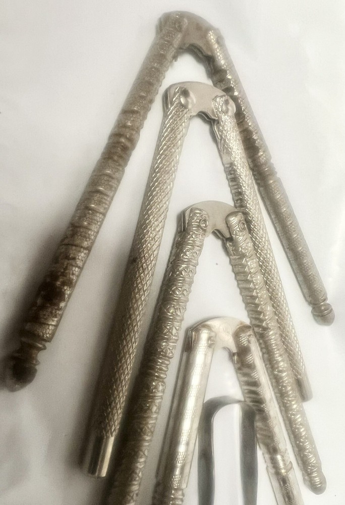 5 Vintage Metal Nut Cracker Tools Shell Cracking Crab Seafood Cracker HMQ