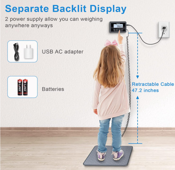 THINKSCALE 440lbs Shipping Scale–Accurate Digital Postal Scale with LCD Display
