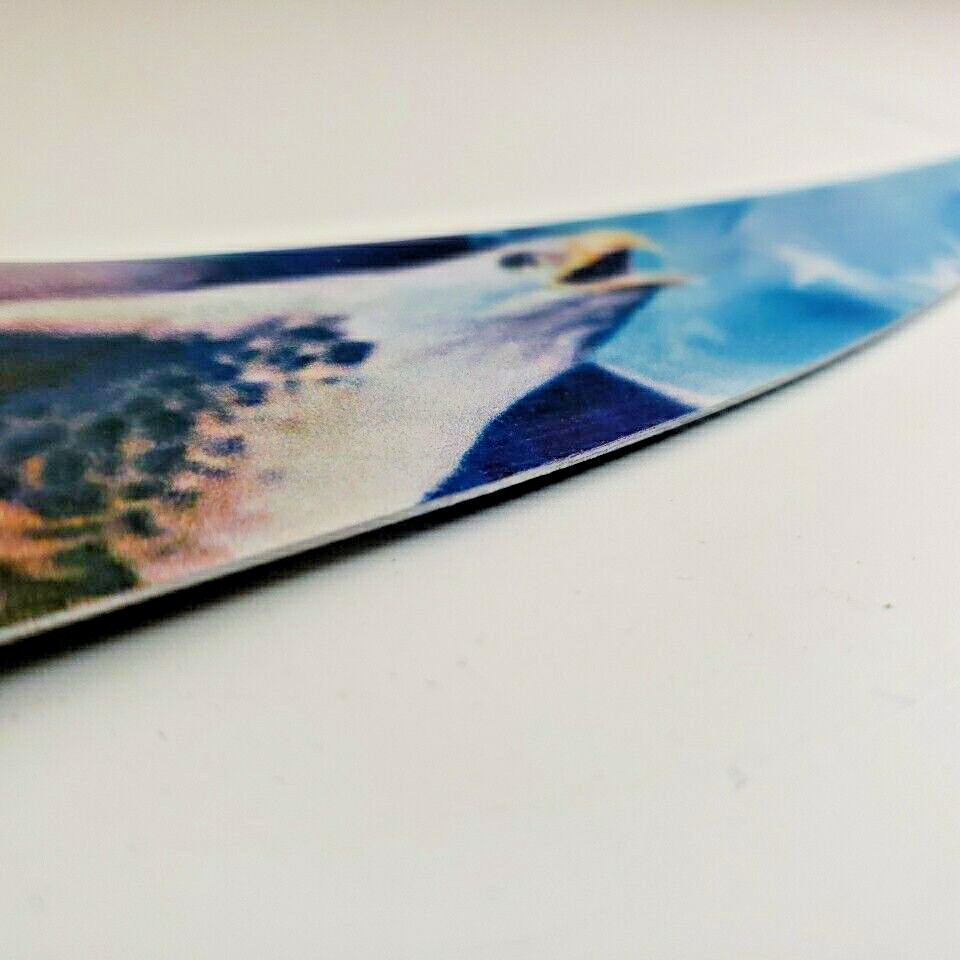 Decorative Eagle Patriotic Knife - 7" Blade - Decorative Handle - Unsharpened