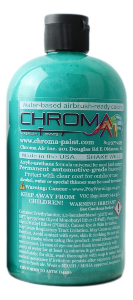 ChromaAir Paints: Fluorescent Aqua