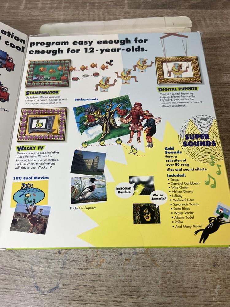 KID PIX Studio Big Box - Image Maker Edition - Rare!