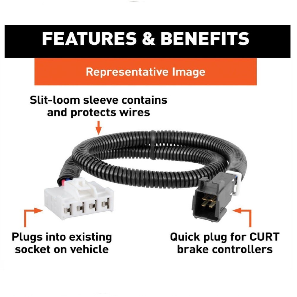 Curt 51433 Harness w/ Quick Plug, Packaged