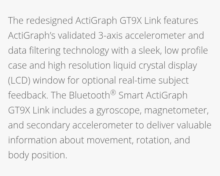 ⭐ ACTIGRAPH GT9X ACCELEROMETER WATCH FACE ⭐