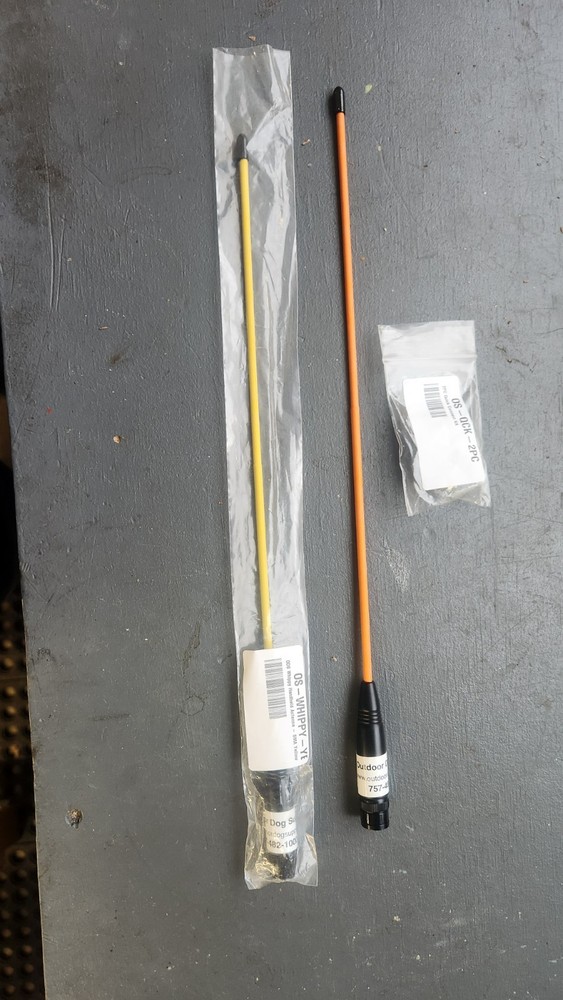 Two Garmin Alpha 14" Whippy Extended Range Antennas & One Quick Connect Kit