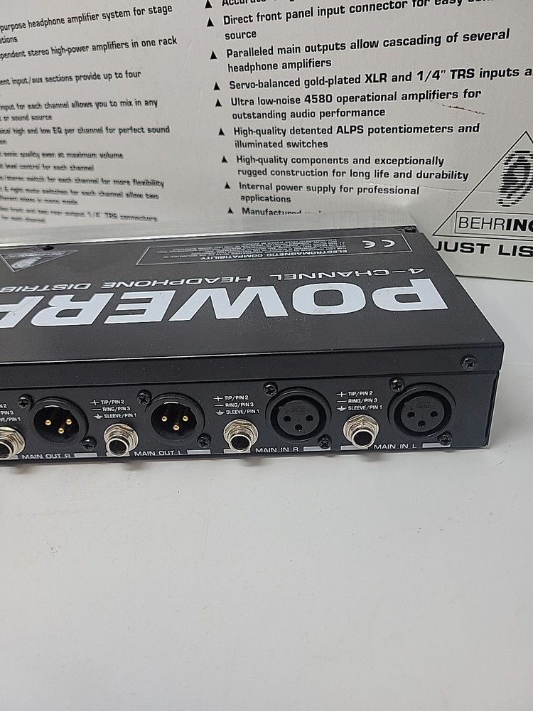 Behringer Multicom Pro Ha4400 4-Channel Audio Interactive Dynamics Processor