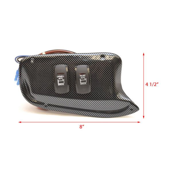 Tracker Boat Switch Panel 188782 | Triton Tx Black Silver