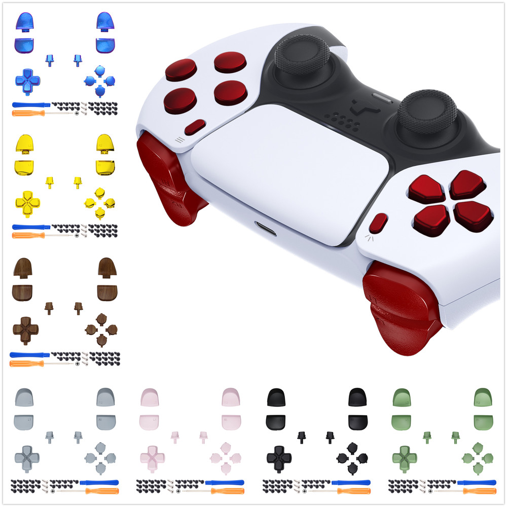 Replacement Dpad R1 L1 R2 L2 Trigger Share Option Face Button for PS5 Controller