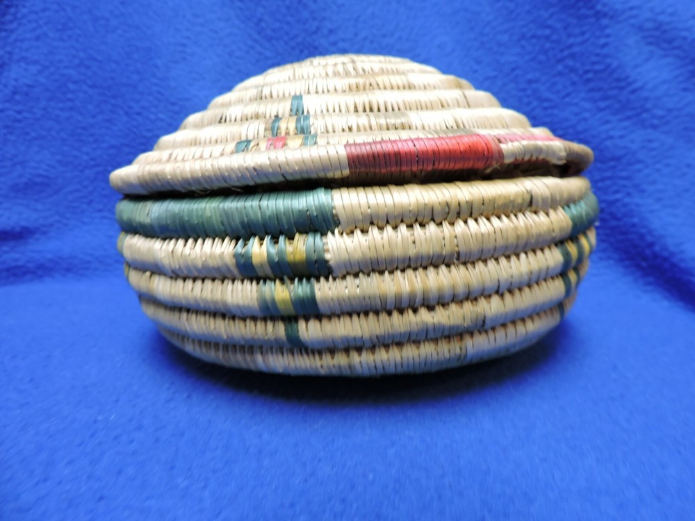 Hand Woven Boho Coil Trinket Basket
