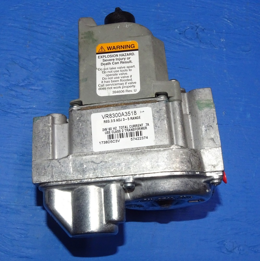 Honeywell Resideo Gas Valve VR8300A3518, 24 Volt, boiler, furnace, pool heater