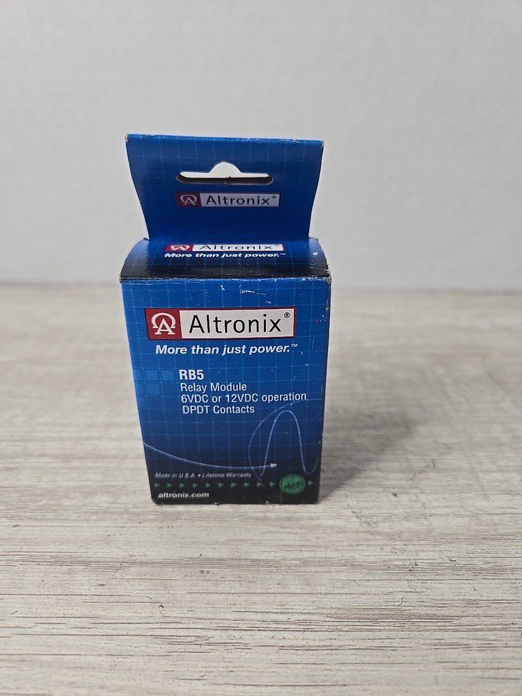 Altronix RB5 Relay Module 6 VDC or 12 VDC DPDT Contacts