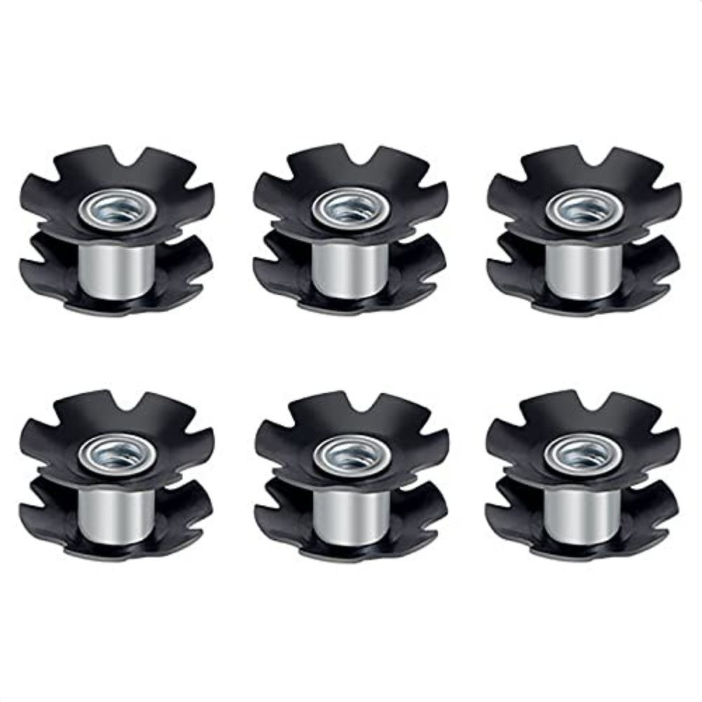 6pcs Bicycle Headset Star Nut Core Expansion for 286mm Stem Fork Road Bikes