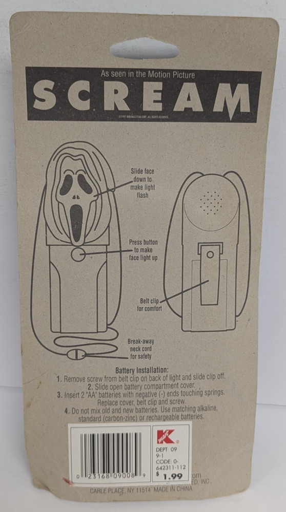 Scream Safety Light Fun World