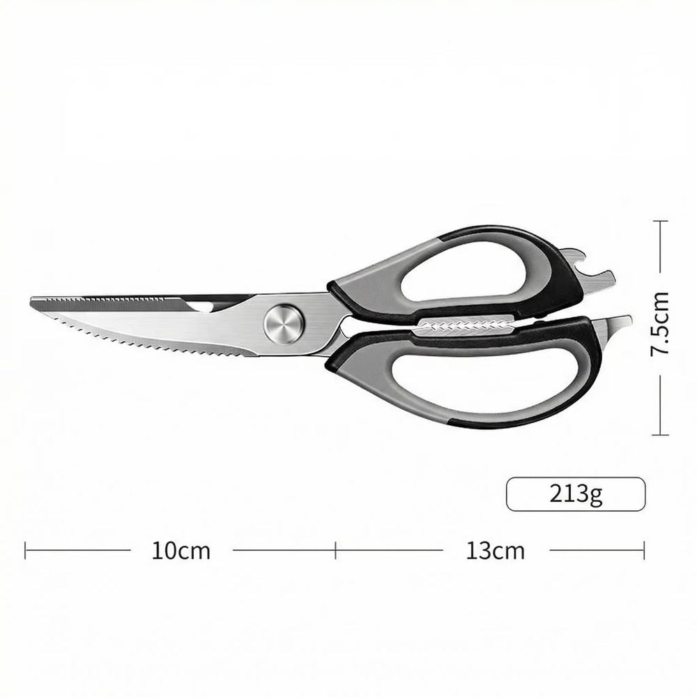 German Stainless Steel Kitchen Shears, Multi-Function, High Hardness, Ideal for