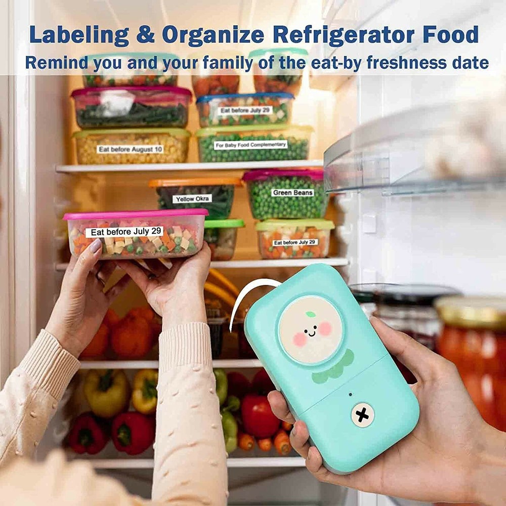 Phomemo D30 Mini Cute Bluetooth Label Maker Sticker Inkless Printer Machine