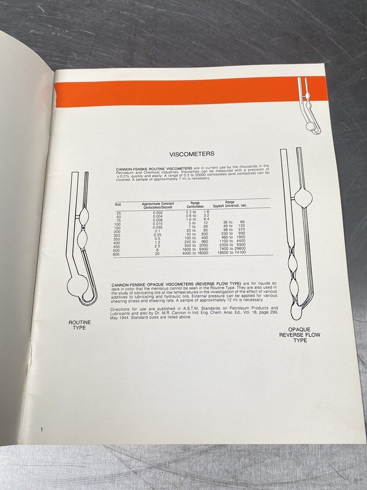 IRG Viscometer - Users Manual/Instructions Book