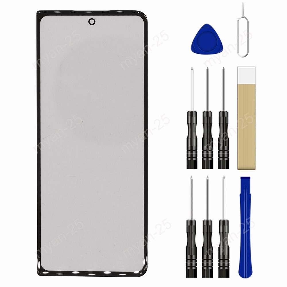 Front Outer Glass Lens Screen Replacement for Samsung Galaxy Z Fold 4 + Tool Kit