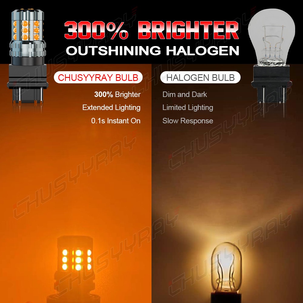 For Ford Mustang 87-93 LED Rear Turn Signal Brake Reverse Side Marker Bulbs Kit