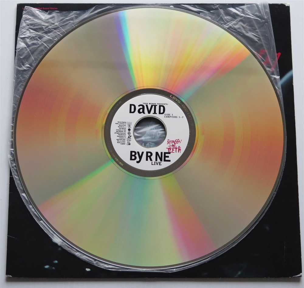 David Byrne live "Between the teeth" laserdisc 1993
