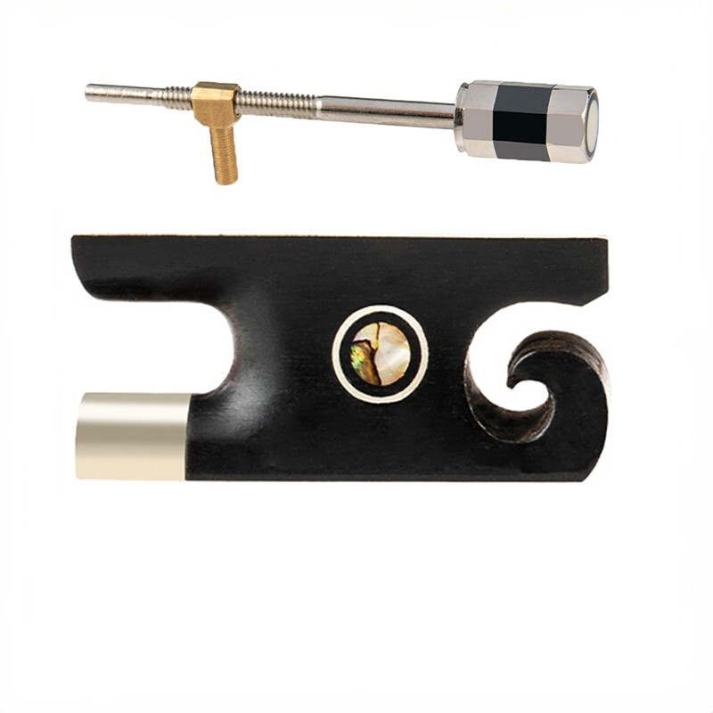 New Model Violin Bow Frog,4/4 Full Size.Ebony wood inlay Shell