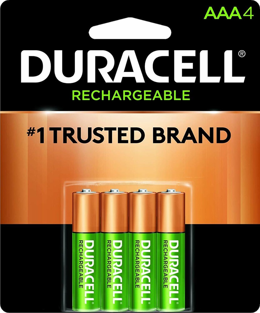 Duracell Rechargeable AAA Batteries 4 Count