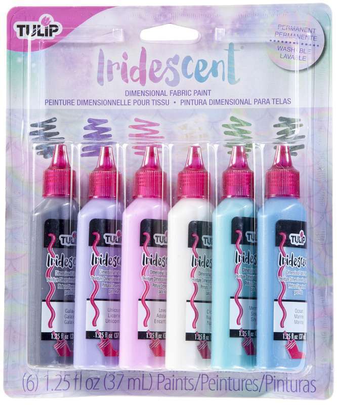 Tulip Dimensional Fabric Paint 6/Pkg Iridescent