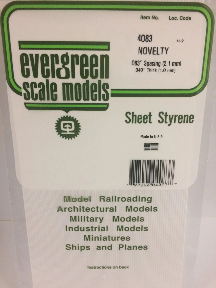 EVG4083 NOVELTY .083 SPACING .040 THICKNESS