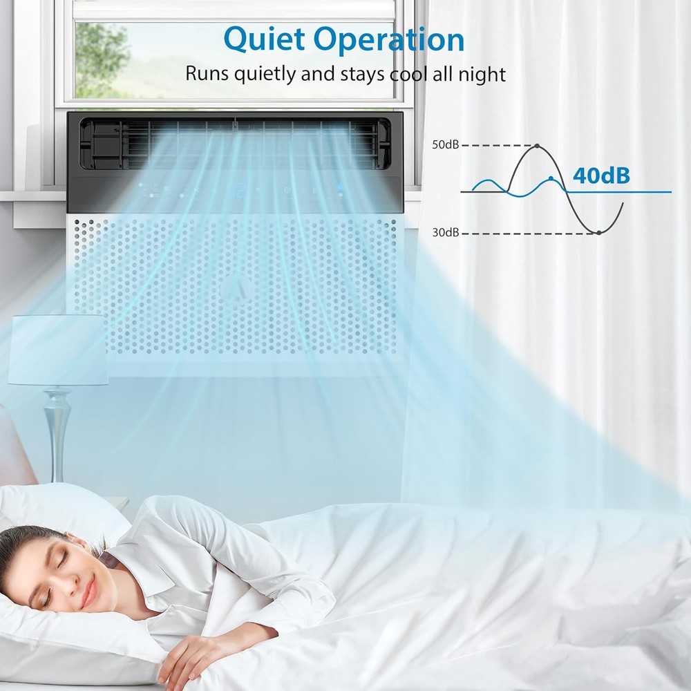 8000 BTU Window Air Conditioner,ac window unit with Remote Control