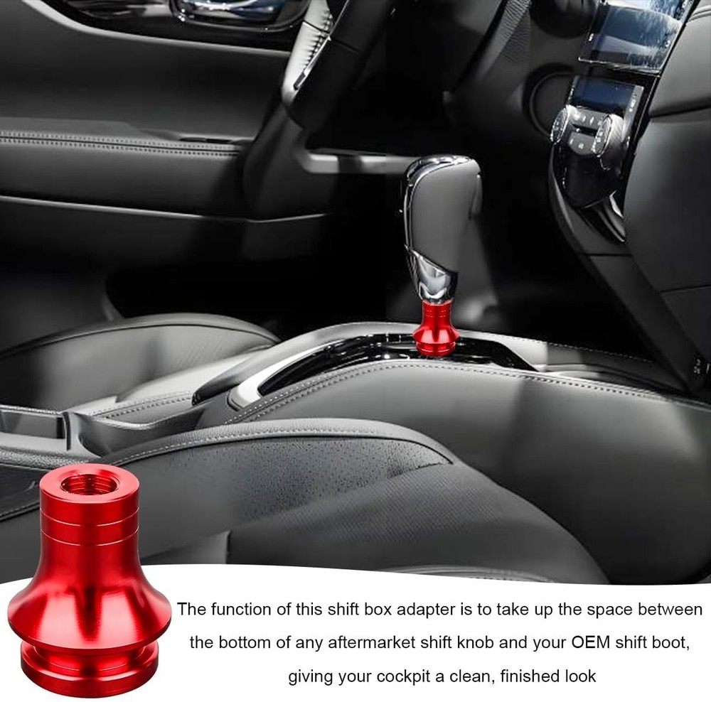 Shift Knob Boot Retainer, M12×1.25 Durable Aluminum Boot Retainer Stick Shift K