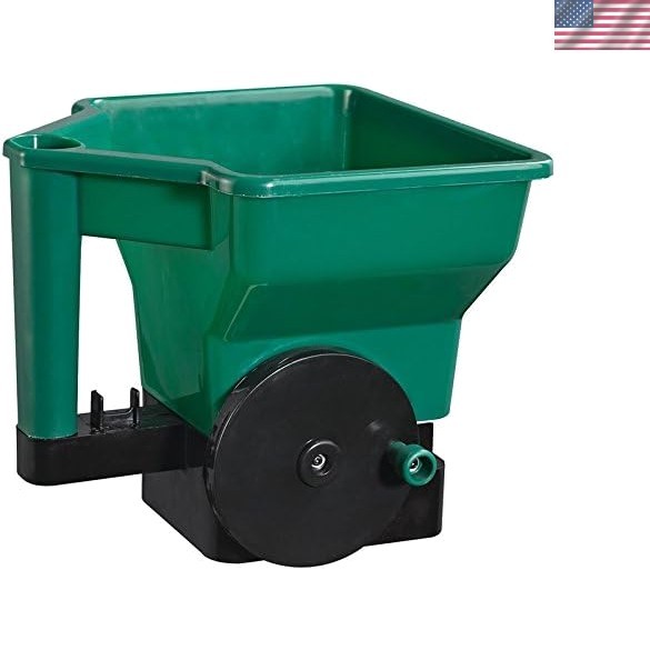 Handheld Fertilizer & Grass Seed Spreader - Adjustable 3L Capacity & Easy Crank