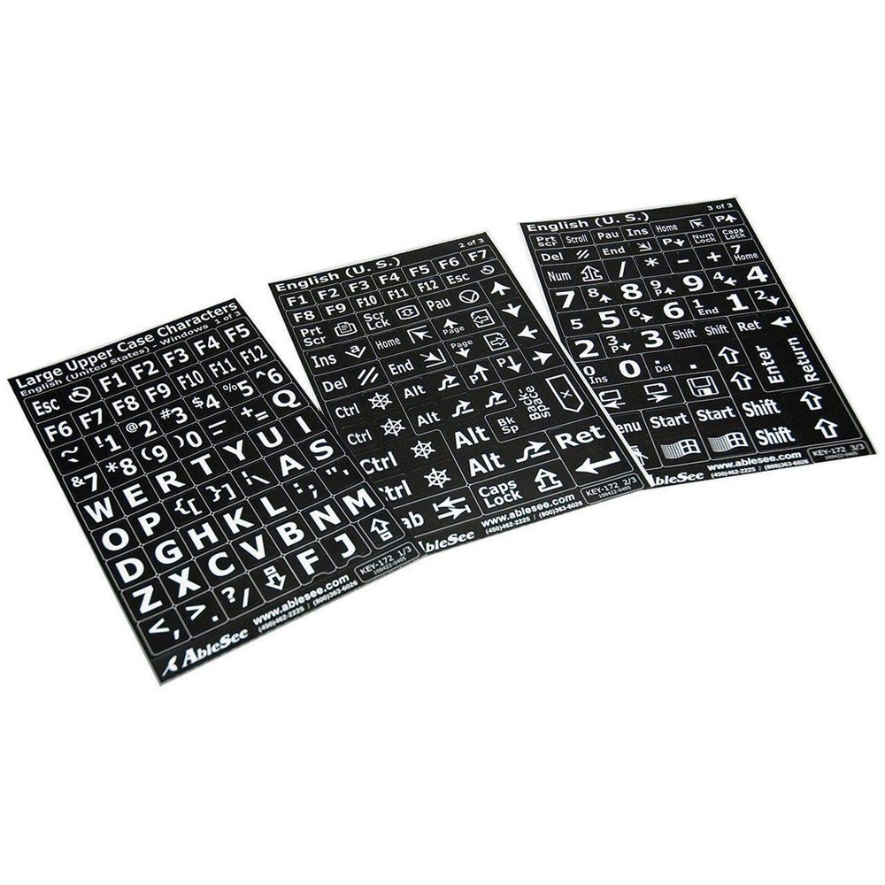 KeyBoard Labels White on Black