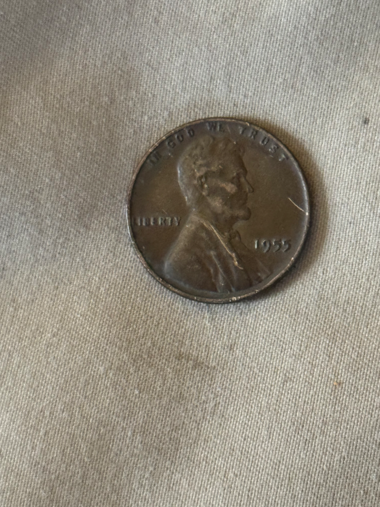 1955 wheat penny no mint mark