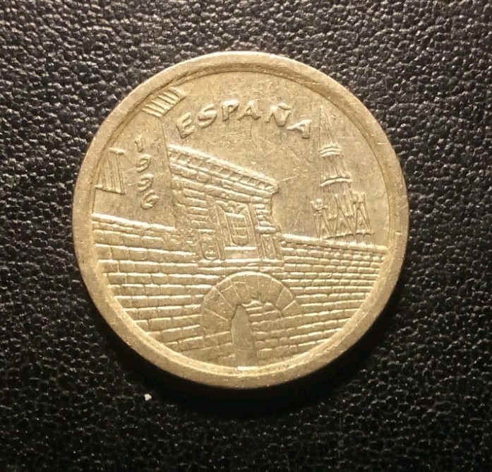 1996 Spain Five Pesetas Coin