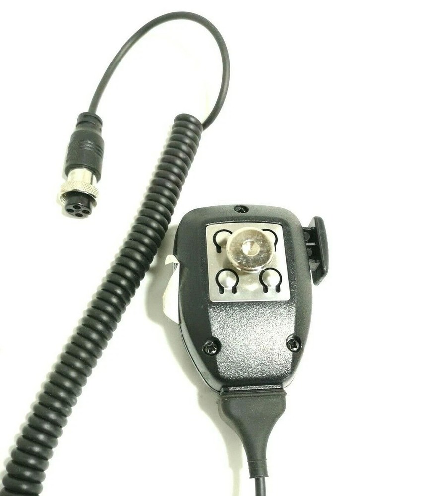 4 - Pin Model: VLM Two Way Microphone Side Push Button GOOD USED.