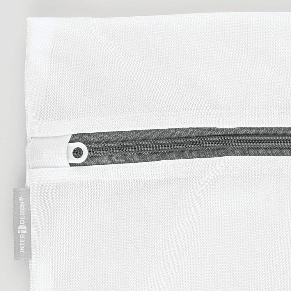 Idesign Medium Mesh Laundry Bag for Delicates - White
