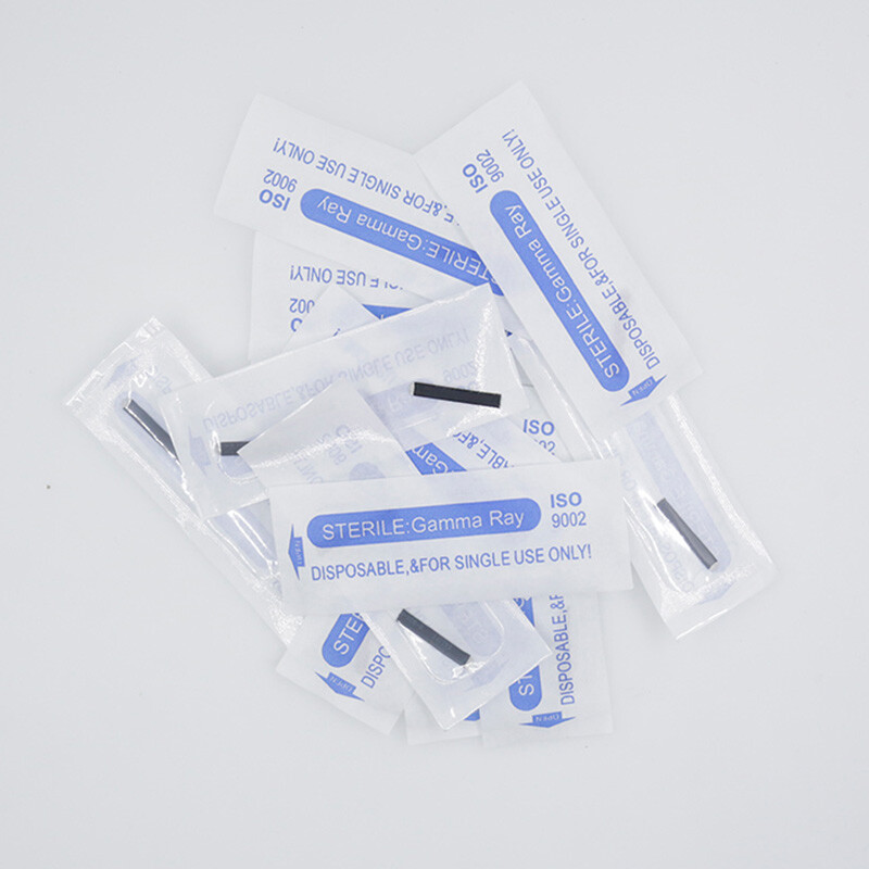Microblading Needles for Permanent Makeup Supplies Manual Eyebrow Blades black