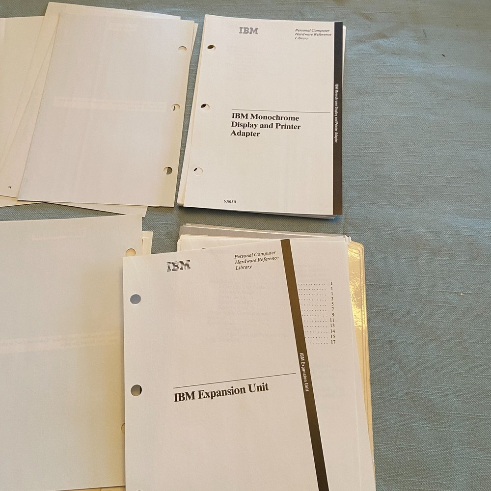 IBM PC Hardware Reference Library Technical Reference Options Adapters Vol 1 & 2
