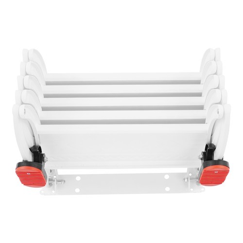 5 Steps Ladder Step Ladders Retractable Folding Stair Telescoping Wall Mounted