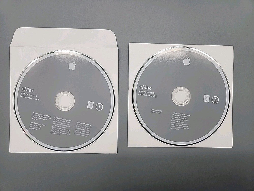 Apple eMac User Guide Software 2004 Install and Restore OS X 10.3.4