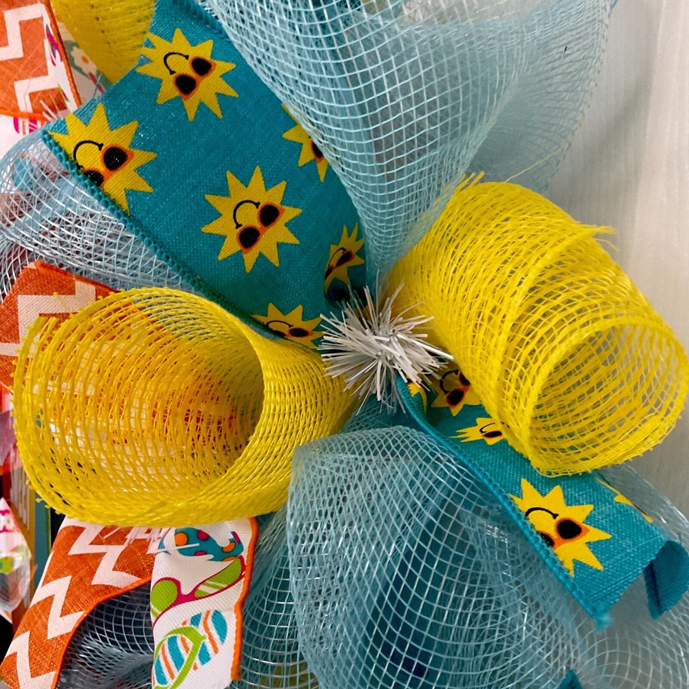 Summer Wreath Pool Sweet Pool Handmade Deco Mesh