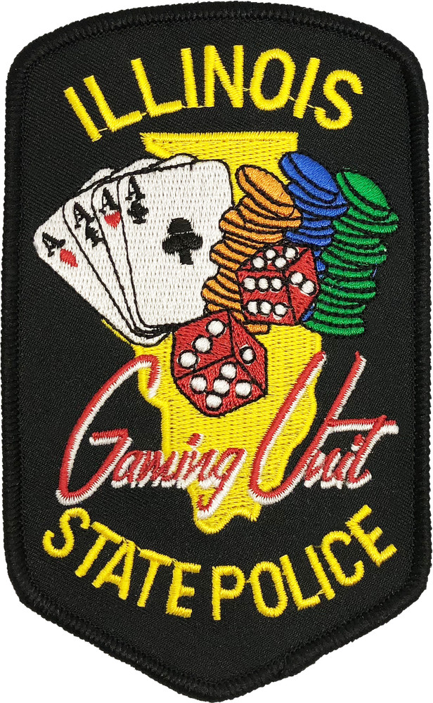 ILLINOIS STATE POLICE SHOULDER PATCH: Gaming Unit with Non-Metallic Thread
