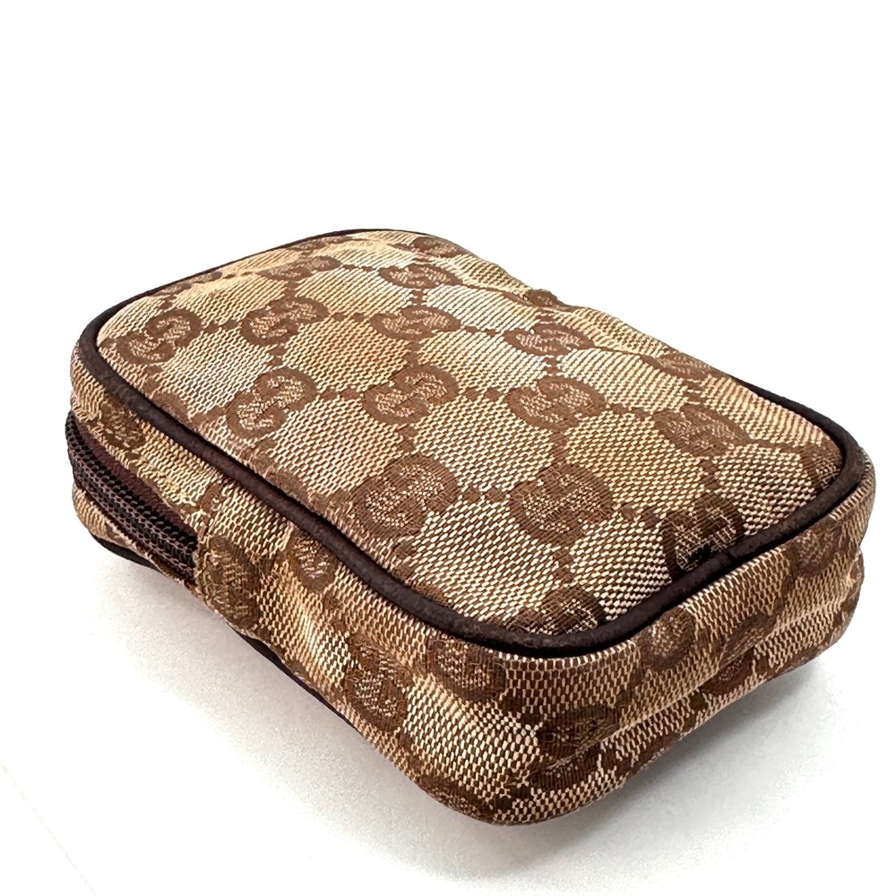 GUCCI Cigarette Case GG Canvas Authentic