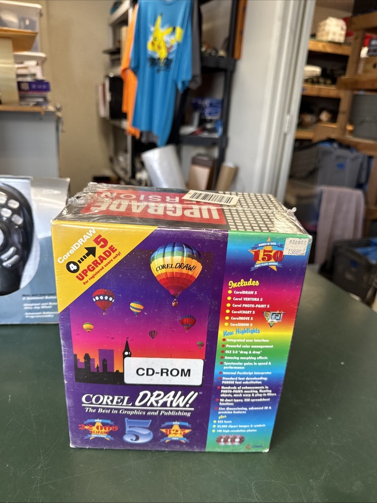 Vintage Corel Draw 5 PC CDROM