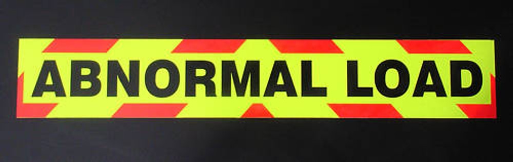 Abnormal Load Fluorescent Magnetic Warning Sign