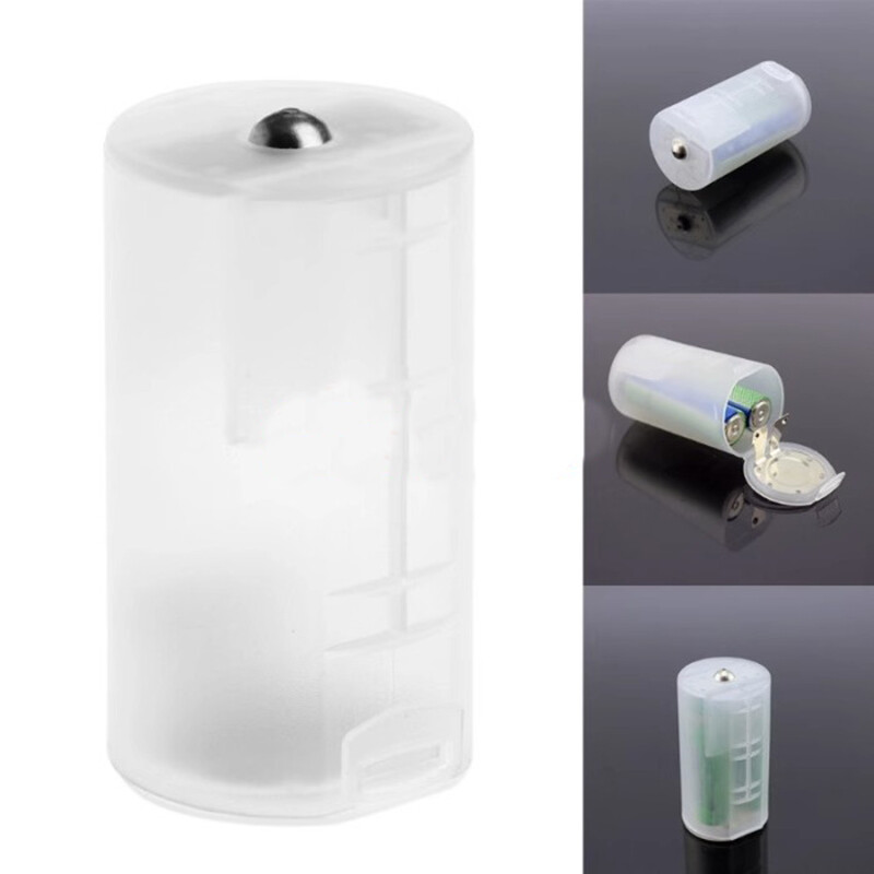 2/5/10Pcs AA to D Size Battery Holder Conversion Adapter Switcher Converter Case