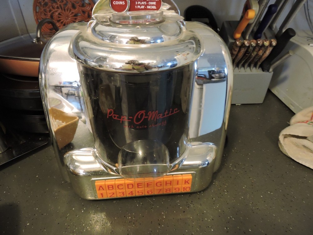 Pop -O-Matic jukebox popcorn maker with instruction manual