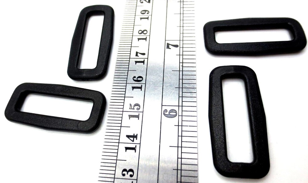 25mm 1" Wide fit Plastic Loop for Shoulder Strap Pack Belt Webbing DURABLE Black