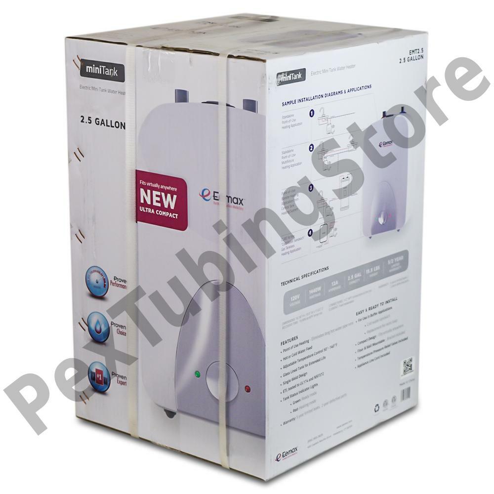 EeMax EMT2.5, MiniTank Electric Water Heater, 120V, 2.5-Gallon