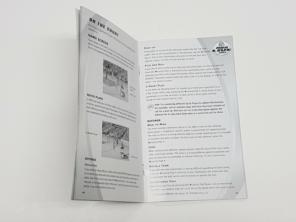 NBA Live 2003 Authentic Nintendo GameCube Manual Only
