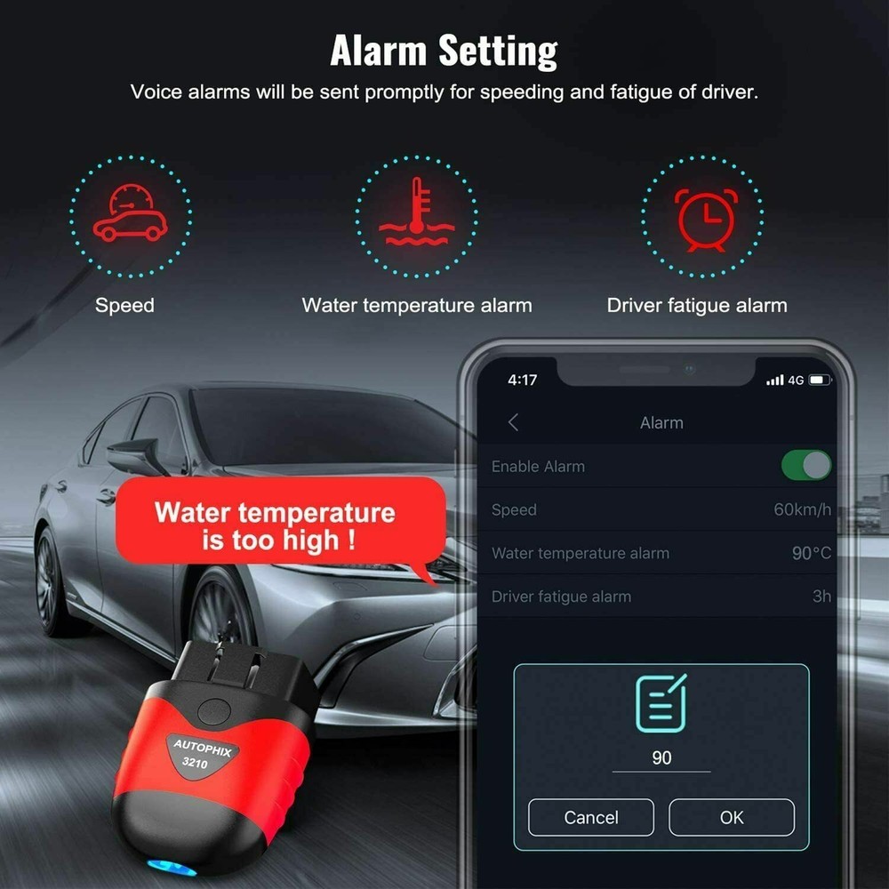 AUTOPHIX 3210 Bluetooth OBD2 Scanner for iPhone iPad & Android Fault Code Reader